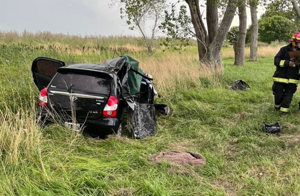 Tragedia en la ruta 11: familia platense chocó contra un árbol, madre e hijas murieron