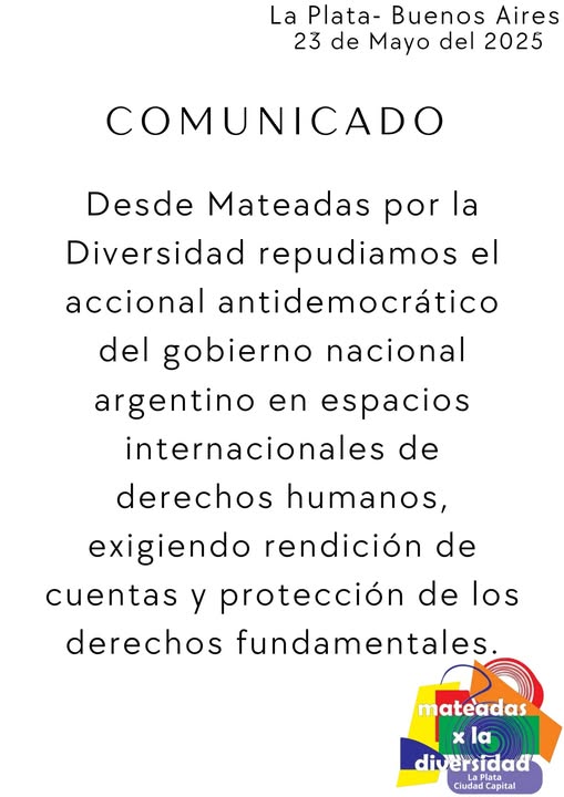 *COMUNICADO DE REPUDIO* *Mateadas por la Diversidad*