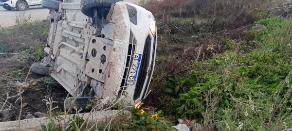 VOLC&Oacute; UN AUTO EN RUTA 36: UNA MUJER Y SUS TRES HIJOS SALVARON SUS VIDAS DE MILAGRO