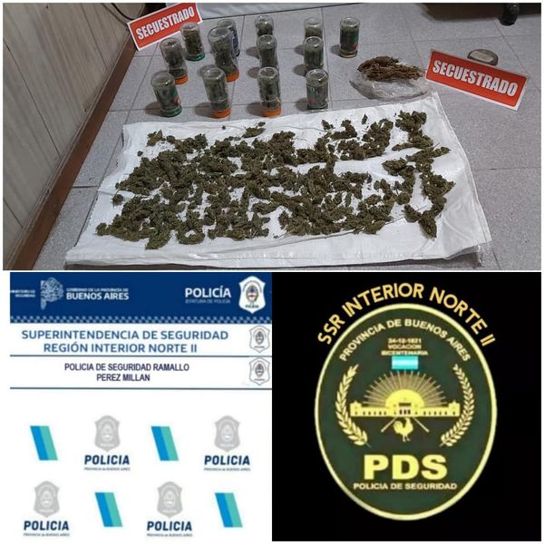  RAMALLO- SUBESTACIÓN PÉREZ MILLAN -     HURTO/ ART 289 BIS CP/ INFRACCION ART 14 LEY 23737 ( APREHENSIÓN)