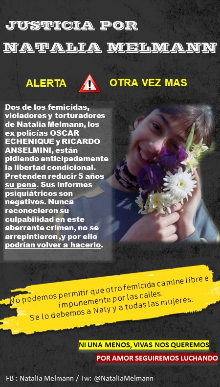 El femicidio de Natalia Melmann y un dolor que “no se va”, 21 años después