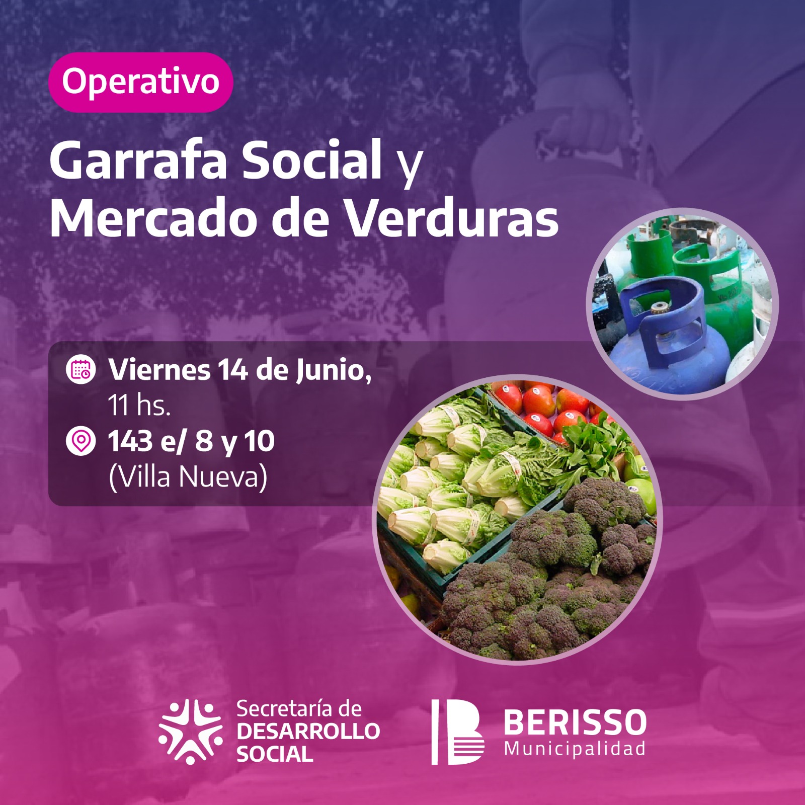 Garrafa Social y Mercado de Verduras en Villa Nueva Berisso