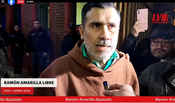 El ex policía y diputado electo Ramón Amarilla recuperó la libertad