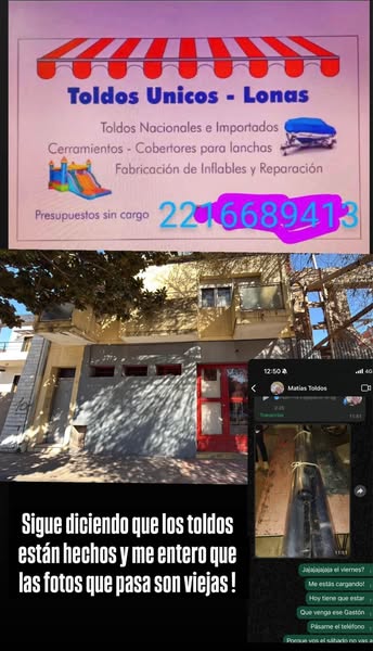 Estafa en La Plata: denuncian a un vendedor de toldos por cobrar y no entregar el trabajo