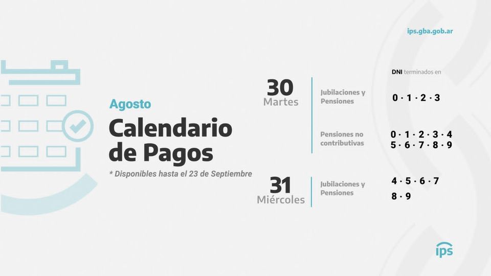 EL IPS PAGA HABERES DE AGOSTO