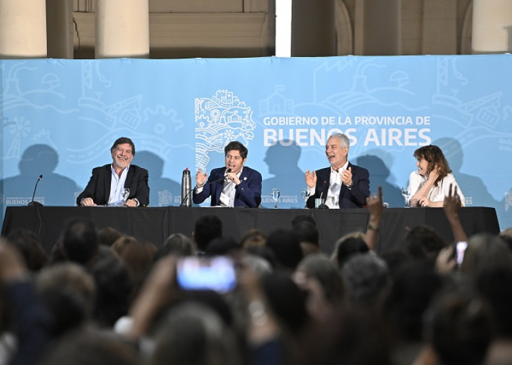 Kicillof y Sileoni encabezaron la apertura del primer Congreso Provincial de Educación Sexual Integral