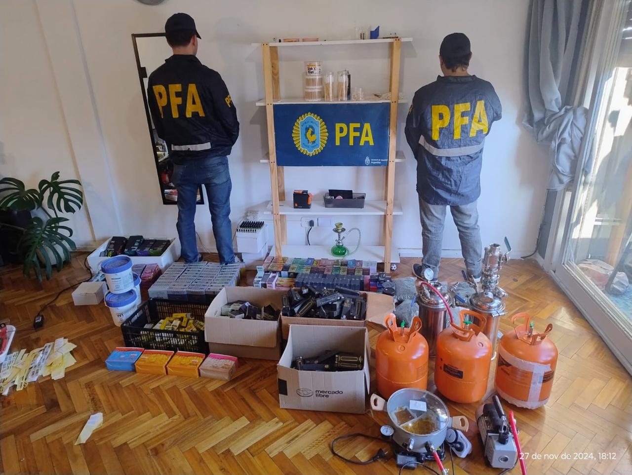 LA POLICÍA FEDERAL ARGENTINA SECUESTRÓ UNA GRAN CANTIDAD DE DROGAS DE DISEÑO EN LA PROVINCIA DE BUENOS AIRES