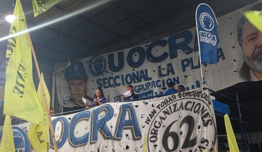 Iván Tobar lideró una asamblea de la UOCRA en La Plata: Trabajo digno y esperanza en tiempos difíciles