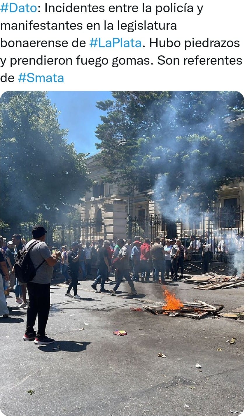 Tensión en la Legislatura Bonaerense.